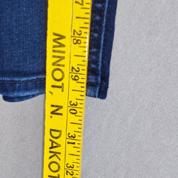 7 For All Mankind jeans women's size 26 ink blue colour skinny mid-rise straight - Picture 14 of 16